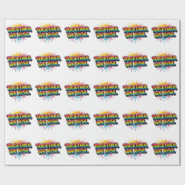 Papel De Regalo Diseño de cita de arcoíris Juntos Nos Elevamos
