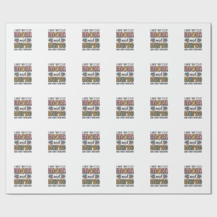 Papel De Regalo Diseño de cita vintage floral enfermera mamá_1
