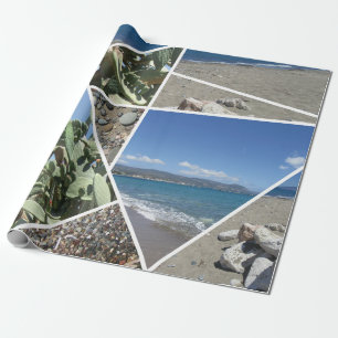 Papel De Regalo Diseño de Collage mediterráneo