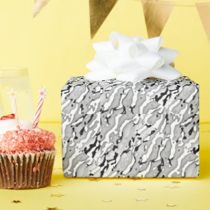 Papel De Regalo Diseño de color gris claro y largo