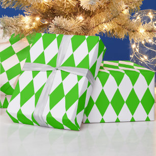 Papel De Regalo Diseño de comprobadores de diamantes de Harlequin 