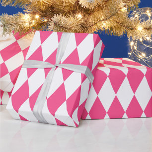 Papel De Regalo Diseño de comprobadores de diamantes de Harlequin