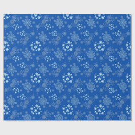 Papel De Regalo diseño de copo de nieve de invierno de Navidad