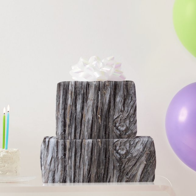 Papel De Regalo Diseño de corteza de árbol (Regalos de fiesta)