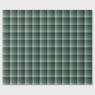 Papel De Regalo Diseño de cuadros de gingham verde