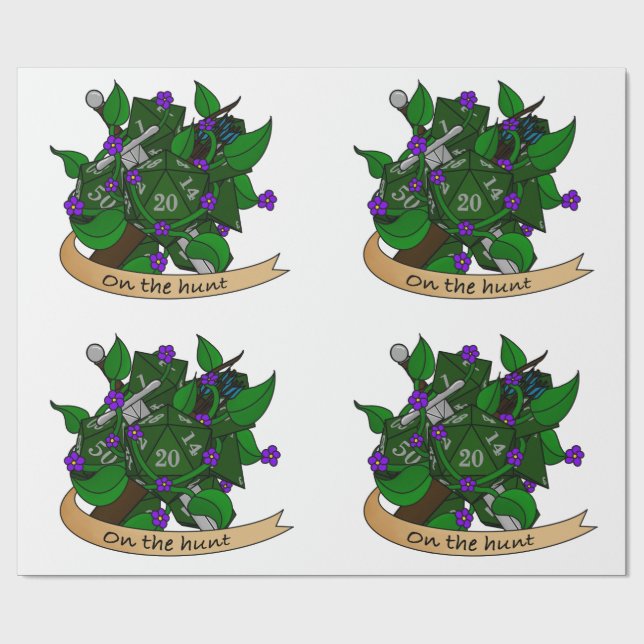 Papel De Regalo Diseño de dados de Ranger (Superficie plana)