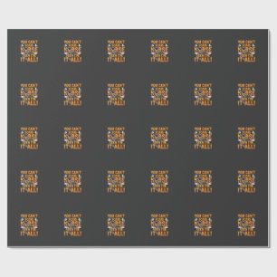 Papel De Regalo Diseño de enfermera de Halloween visto todo_1