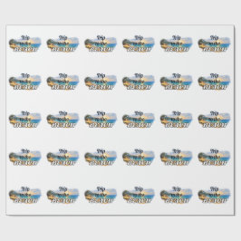 Papel De Regalo Diseño de Escape de Puestas de Sol Tropicales Viaj