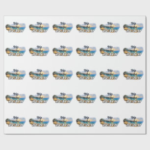 Papel De Regalo Diseño de Escape de Puestas de Sol Tropicales Viaj
