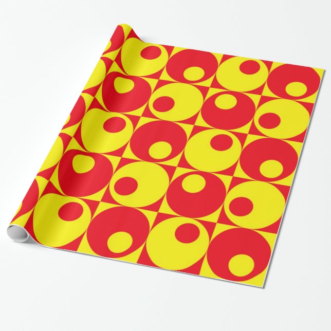 Papel De Regalo Diseño de estilo retro (Desenrollado)