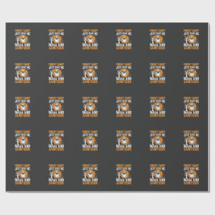 Papel De Regalo Diseño de fantasma de Halloween de máscara y desin