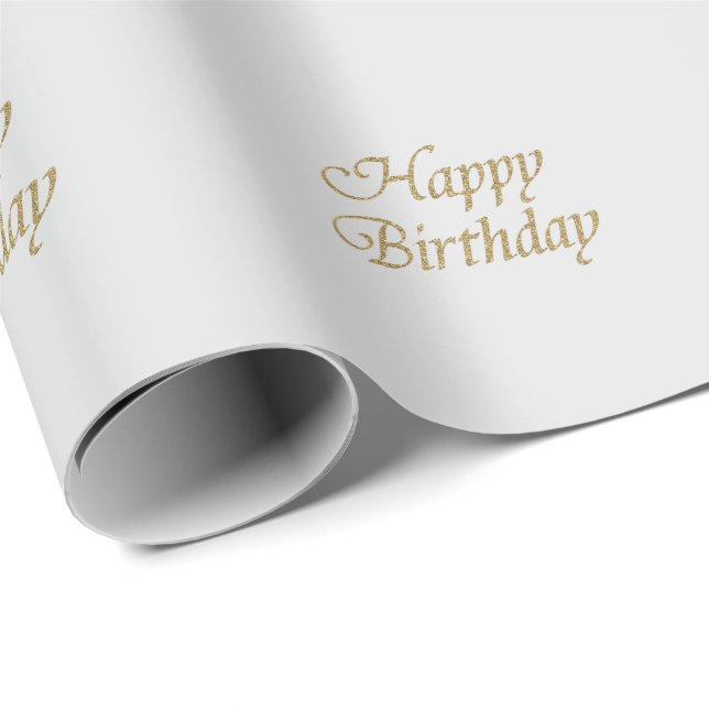 Papel De Regalo Diseño de Feliz Cumpleaños (Esquina del rollo)