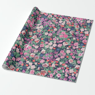 Papel De Regalo Diseño de flores de primavera. Patrón floral sin f