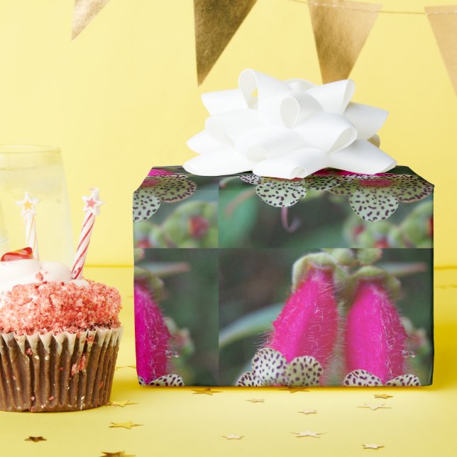 Papel De Regalo Diseño de flores leopardo (Fiesta de cumpleaños )