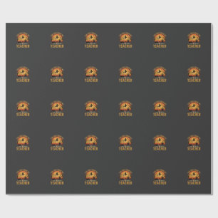 Papel De Regalo Diseño de Gato Bruja para Profesores de Halloween