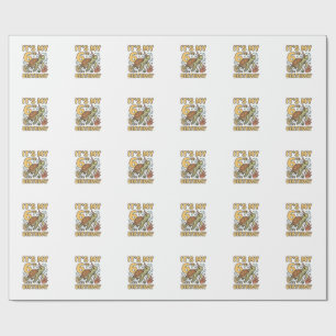 Papel De Regalo Diseño de grabado vintage de tortuga marina para c