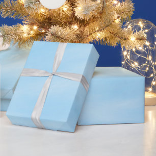 Papel De Regalo Diseño de gradiente minimalista de azul cielo suav