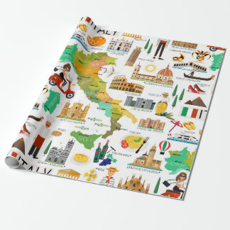 Papel De Regalo Diseño de iconos de Italia