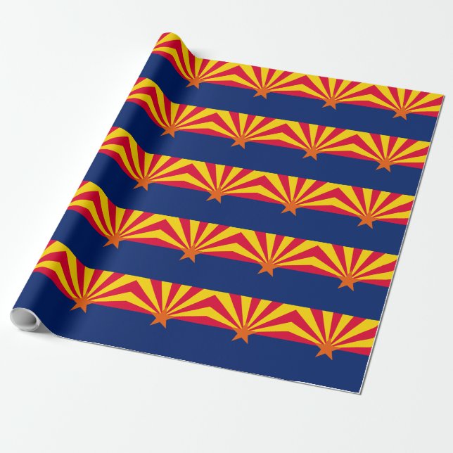 Papel De Regalo Diseño de la bandera del estado de Arizona (Desenrollado)