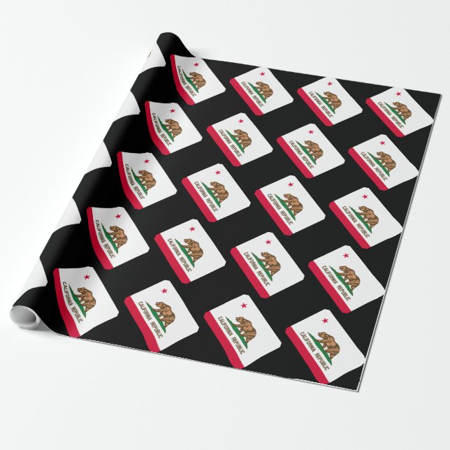 Papel De Regalo Diseño de la bandera del estado de California (Desenrollado)