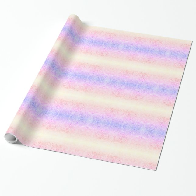 Papel De Regalo Diseño de la escarcha arcoiris de bonito (Desenrollado)