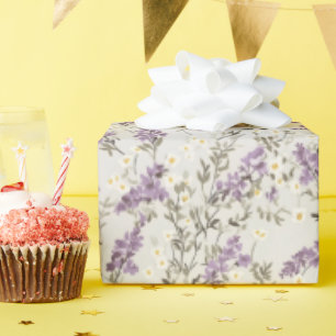 Papel De Regalo Diseño de la flor Lilac Lavender