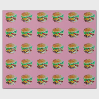 Papel De Regalo diseño de la hamburguesa, pintura original