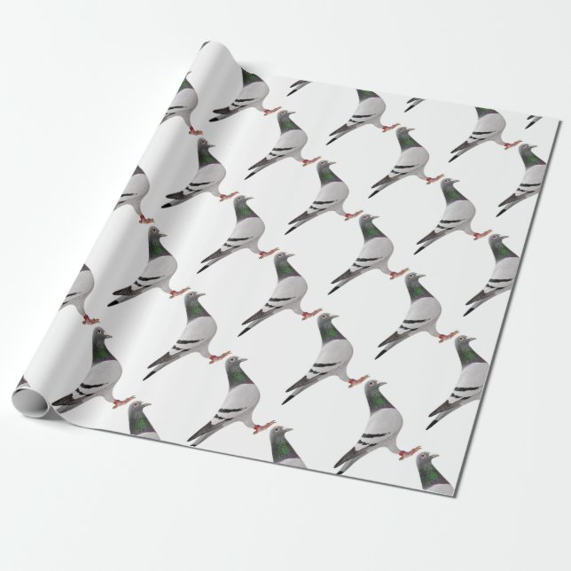 Papel De Regalo diseño de la paloma (Desenrollado)