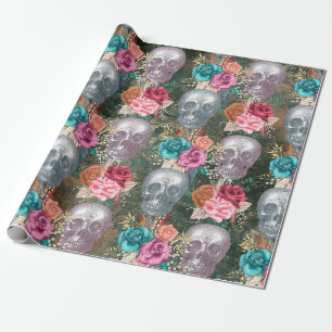 Papel De Regalo Diseño de la serie Boho Skull 10