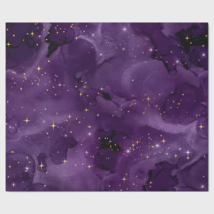Papel De Regalo Diseño de la serie Galaxia Púrpura 8