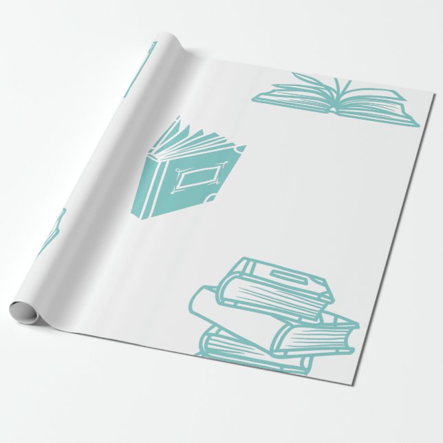 Papel De Regalo diseño de libros (Desenrollado)
