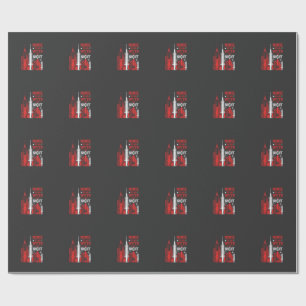 Papel De Regalo Diseño de línea de cielo de Halloween de enfermera