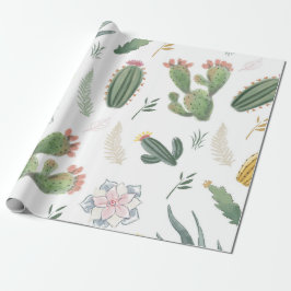 Papel De Regalo Diseño de los cactus