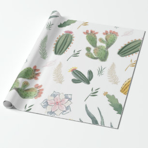 Papel De Regalo Diseño de los cactus