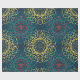 Papel De Regalo Diseño de manala geométrica antigua