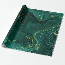 Diseño de marea dorada turquesa