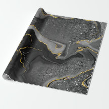 Diseño de mármol gris y dorado