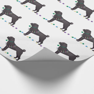 Papel De Regalo Diseño de Navidades de perros traviesos chinos Sha