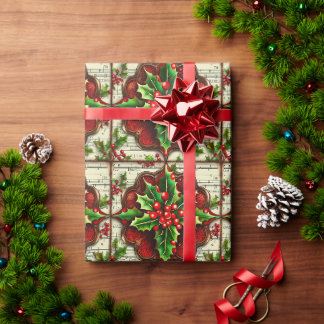 Papel De Regalo Diseño de Navidades Steampunk