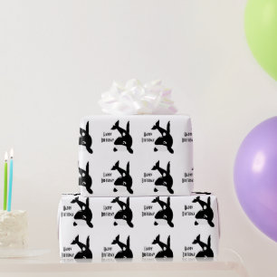 Papel De Regalo Diseño de orca cumpleaños