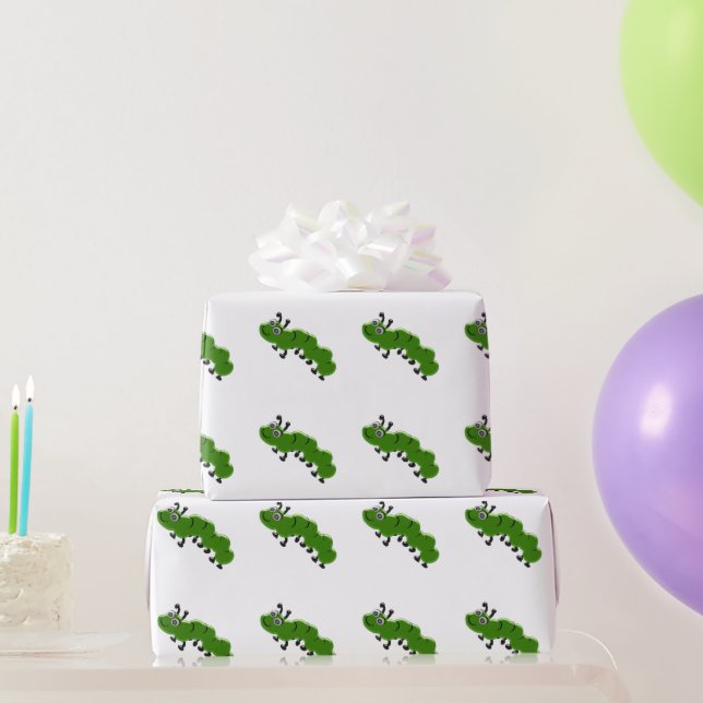 Papel De Regalo Diseño de oruga (Regalos de fiesta)