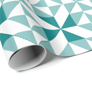 Papel De Regalo Diseño de papeleo de Annie en Verde azulado