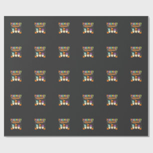 Papel De Regalo Diseño de pastillas fantasma de Halloween del escu