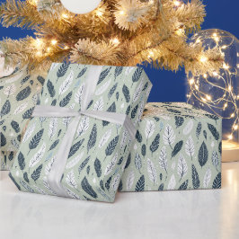 Papel De Regalo Diseño de patrón continuo de pluma boho