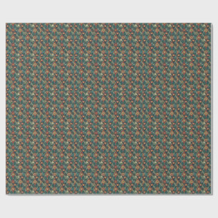 Papel De Regalo Diseño de Patrón de Arte de Mandala Bohémio Geomét