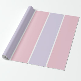 Papel De Regalo Diseño de patrón de franja vertical de color suave