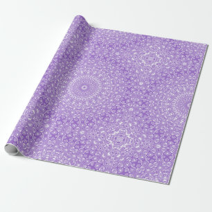 Papel De Regalo Diseño de Patrón de Mandala de Amatista