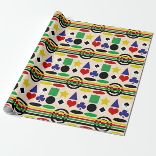 Papel De Regalo Diseño de patrón nórdico escandinavo tribal