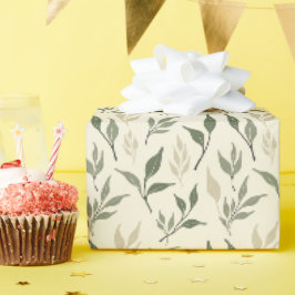 Papel De Regalo Diseño de patrón sin costuras de hoja botánica