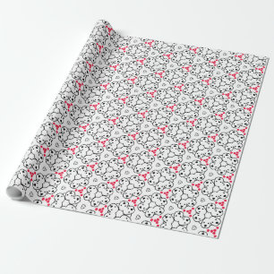 Papel De Regalo Diseño de patrones con tema de perro adorable